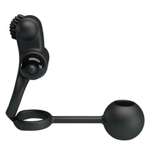 Carregar imagem no visualizador da galeria, Anel Vibratório para Pénis e Testículos com Bola by Pretty Love