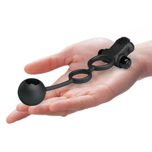 Carregar imagem no visualizador da galeria, Anel Vibratório para Pénis e Testículos com Bola by Pretty Love