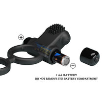 Carregar imagem no visualizador da galeria, Anel Vibratório para Pénis e Testículos com Bola by Pretty Love