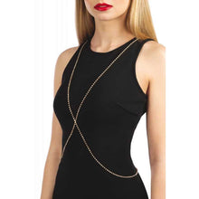 Carregar imagem no visualizador da galeria, Arnês com Corrente Dourada Ajustável Elena