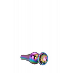 Plug anal metálico cónico - Iridescente - M - Dream Toys