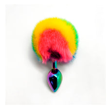 Carregar imagem no visualizador da galeria, Plug Anal metálico com pompom arco-íris - S- Fillippi - Wooomy