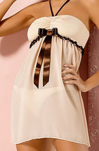 Carregar imagem no visualizador da galeria, Camisa de Noite e Tanga - Cappuccino Chemise - Obsessive