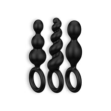 Carregar imagem no visualizador da galeria, Conjunto de 3 plugs anais pretos - Booty Call - Satisfyer