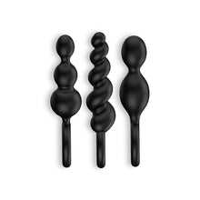 Carregar imagem no visualizador da galeria, Conjunto de 3 plugs anais pretos - Booty Call - Satisfyer