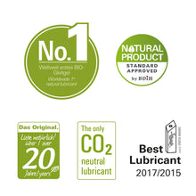 Carregar imagem no visualizador da galeria, Lubrificante à base de água 100% Natural e Vegan com Ginseng - Bioglide Plus Ginseng