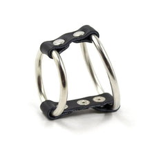Carregar imagem no visualizador da galeria, Anel Pénis Duplo em Metal
