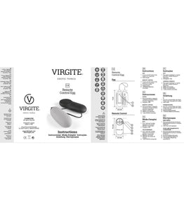 Ovo Vibratório recarregável com comando - G4- VIRGITE