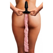 Carregar imagem no visualizador da galeria, Plug Anal com cauda de pónei cor-de-rosa - TAILZ
