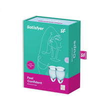 Carregar imagem no visualizador da galeria, Kit 2 Copos Menstruais Feel Confident by Satisfyer