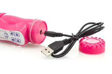Carregar imagem no visualizador da galeria, Vibrador vaginal com estimulador de clitóris - Rosa - Rabbit Vibrator - Zenn

