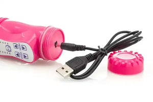 Vibrador vaginal com estimulador de clitóris - Rosa - Rabbit Vibrator - Zenn