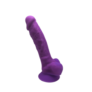 Dildo Realístico termo-reativo - 17.5cm - Roxo - SilexD