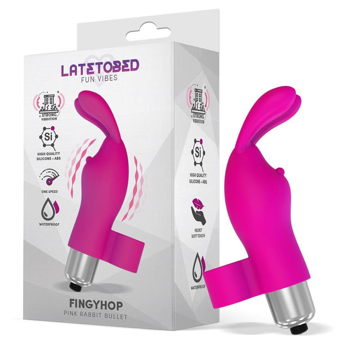 Vibrador de Dedo com formato de coelho - Fingyhop - LATETOBED