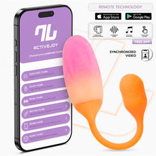 Carregar imagem no visualizador da galeria, Ovo vaginal vibratório com APP - Nexegg - Laranja e roxo - IntoYou
