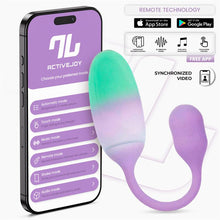 Carregar imagem no visualizador da galeria, Ovo vaginal vibratório com APP - Nexegg - Verde e roxo - IntoYou
