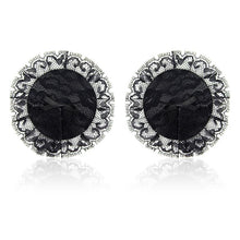 Carregar imagem no visualizador da galeria, Adesivos para mamilos com renda preta - Round lace nipple covers - Latetobed
