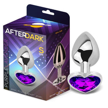 Carregar imagem no visualizador da galeria, Plug anal com joia de coração - Purple lavender - S - AfterDark
