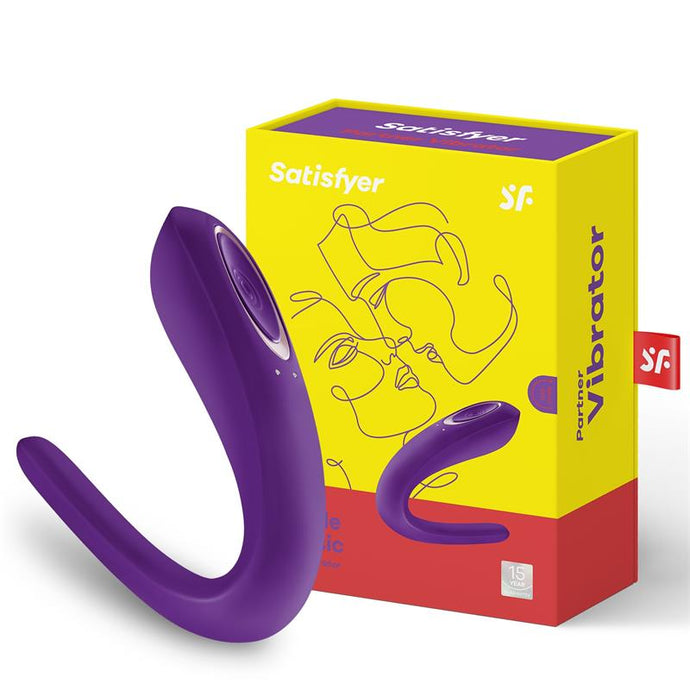 Vibrador para casal - com estimulador de clitóris - DOUBLE CLASSIC - Satisfyer