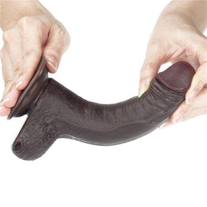 Dildo deslizante com dupla camada 7” - Castanho - 18 cm - Sliding Skin - LoveToy