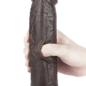 Dildo deslizante com dupla camada 9” - Castanho - 23.5 cm - Sliding Skin - LoveToy