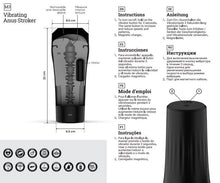 Carregar imagem no visualizador da galeria, Masturbador recarregável com vibração - Ânus - M3 - Virgite
