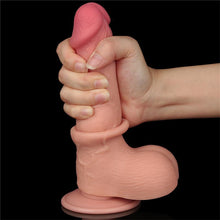 Carregar imagem no visualizador da galeria, Dildo deslizante com dupla camada 7.5” - Bege - 19.5 cm - Sliding Skin - LoveToy
