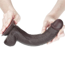 Carregar imagem no visualizador da galeria, Dildo deslizante com dupla camada 9” - Castanho - 23.5 cm - Sliding Skin - LoveToy
