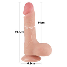 Carregar imagem no visualizador da galeria, Dildo deslizante com dupla camada 7.5” - Bege - 19.5 cm - Sliding Skin - LoveToy
