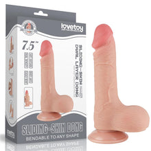Carregar imagem no visualizador da galeria, Dildo deslizante com dupla camada 7.5” - Bege - 19.5 cm - Sliding Skin - LoveToy
