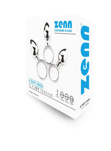 Kit 3 MINI Plugs anais metálicos com anel - ZENN