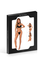 Carregar imagem no visualizador da galeria, Conjunto sutiã e cueca em preto - Paris Hollywood
