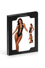 Carregar imagem no visualizador da galeria, Body preto aberto em renda - Paris Hollywood
