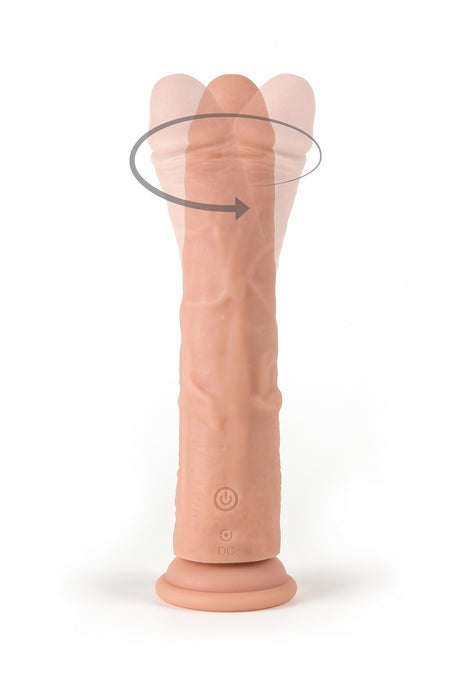 Vibrador Ultra-Realista Recarregável com Comando e Movimento de Rotação - 21cm - R8 - Virgite