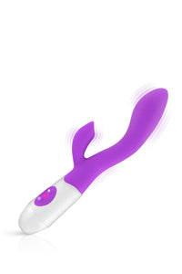 Vibrador Vaginal e Ponto G com Estimulador de Clitóris - Roxo - NAYA - Yoba