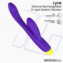 Carregar imagem no visualizador da galeria, Vibrador vaginal com estimulador de clitóris com APP - Lyra - IntoYou
