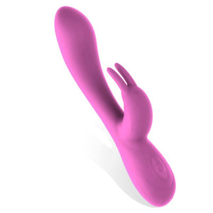 Vibrador com Estimulador de Clitóris Totalmente Flexível - Mauve - Tarde Noche