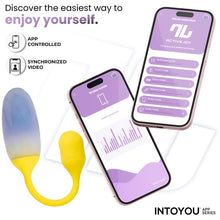 Carregar imagem no visualizador da galeria, Ovo vaginal vibratório com APP - Nexegg - Azul e roxo - IntoYou
