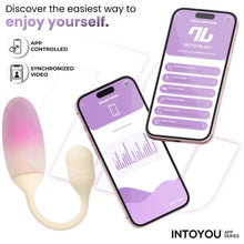 Carregar imagem no visualizador da galeria, Ovo vaginal vibratório com APP - Nexegg - Branco e rosa - IntoYou
