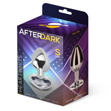 Carregar imagem no visualizador da galeria, Plug anal com brilhante de coração - Heart white - Branco - S - AfterDark
