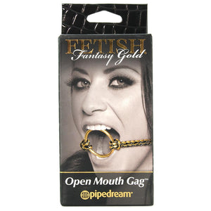Mordaça com argola - Open Mouth Gag - Fetish Fantasy Gold
