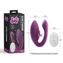 Carregar imagem no visualizador da galeria, Vibrador duplo para casal - com pulsação e comando - Recarregável -  Sync Passion
