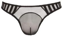 Carregar imagem no visualizador da galeria, Tanga masculina - Preta semi transparente - Svenjoyment
