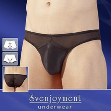 Carregar imagem no visualizador da galeria, Tanga masculina efeito push up - Preto - Svenjoyment
