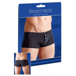 Boxer masculino com botões frontais - Preto - Svenjoyment