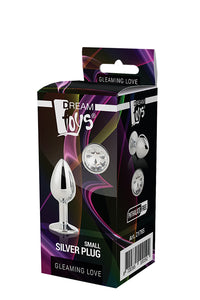 Plug anal metálico com brilhante - Prateado - S - Dream Toys