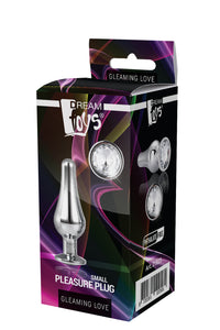 Plug anal metálico cónico - Prateado - S - Dream Toys