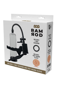 Bomba manual para aumentar o pénis com Anel peniano e Masturbador - Pistol Penis Pump - RamRod