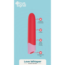 Carregar imagem no visualizador da galeria, Bala vibratória - Love whisper bullet vibrator - Love signal
