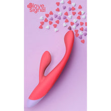 Carregar imagem no visualizador da galeria, Vibrador vaginal com estimulador de clitóris - Double beat – Love signal
